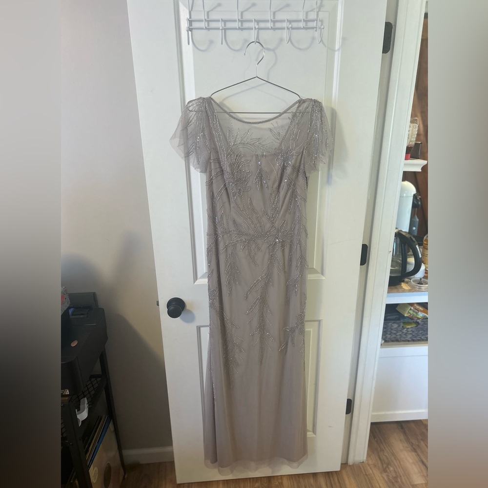 Adrianna Papell, sequined cap sleeve size 8